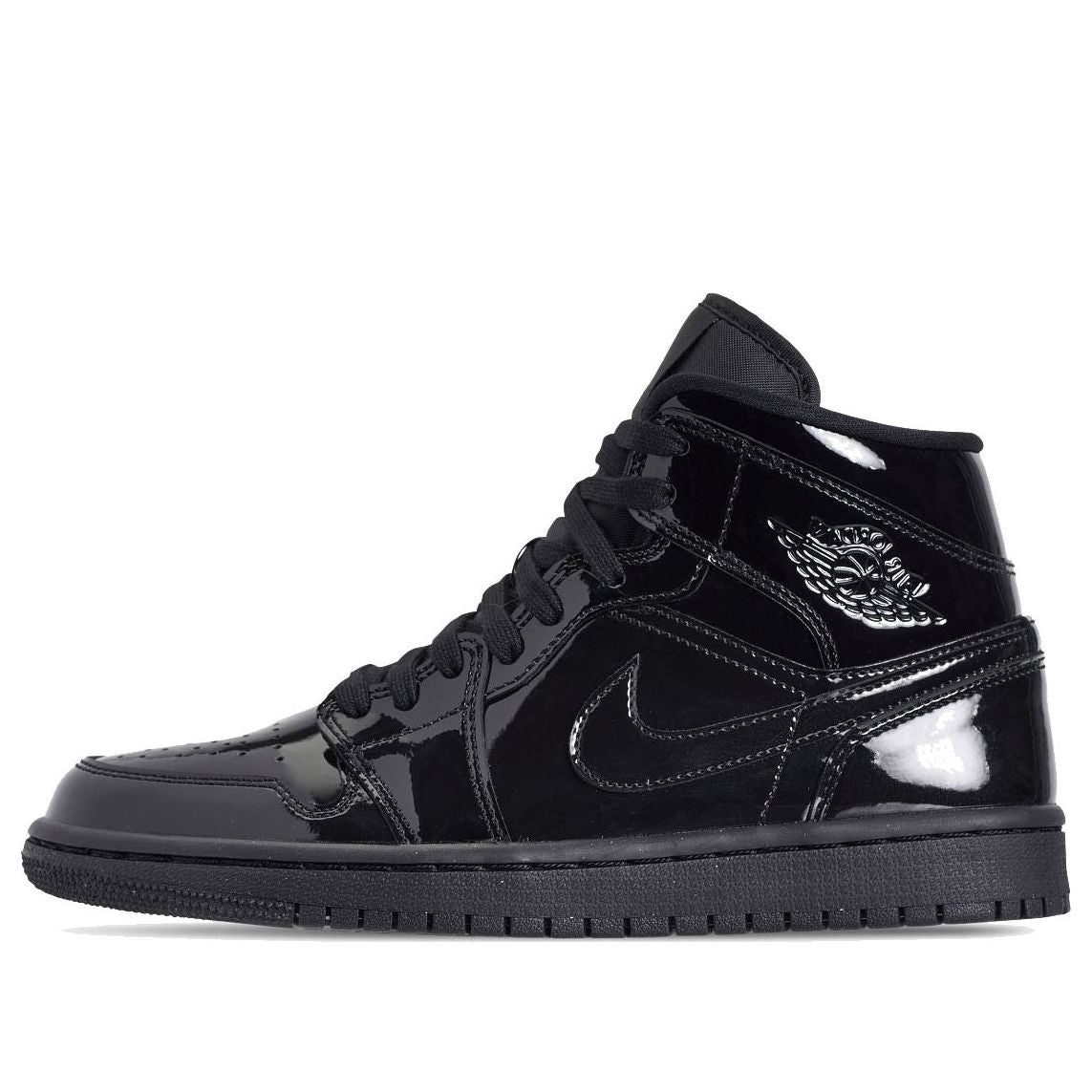 (WMNS) Air Jordan 1 Mid Patent SE 'Triple Black'  BQ6472-002 Epochal Sneaker
